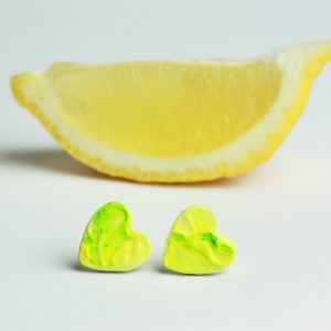 Sitruunapiiras -nappikorvakorut, S