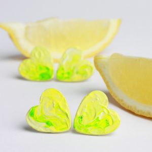 Sitruunapiiras -nappikorvakorut, M