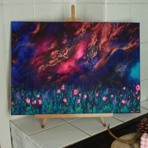 "Sleepless night" -maalaus