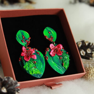 Punakukka, L -korvakorut